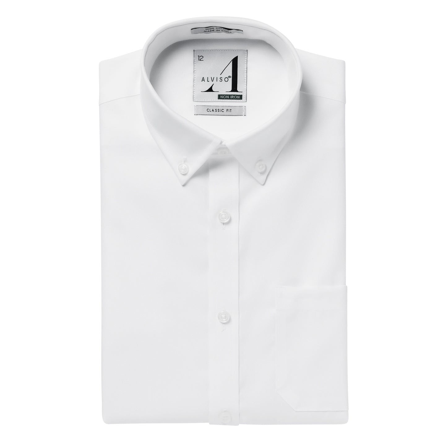 Alviso 100% Cotton Non - Iron Oxford Button Cuff Shirt