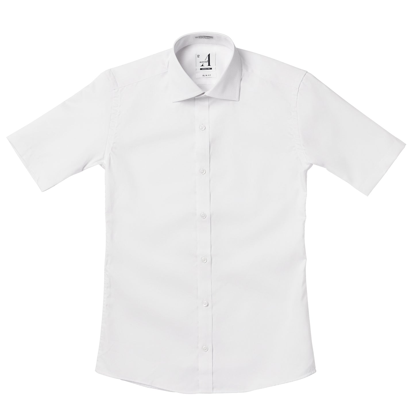 Alviso Poly Cotton Twill Slim Fit Short Sleeve Shirt